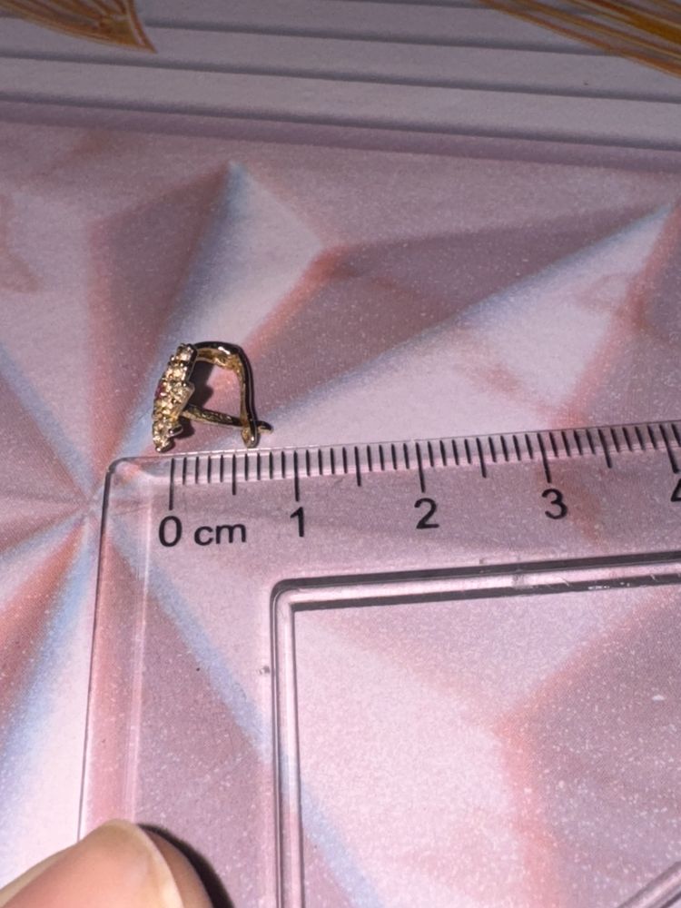 Cercei aur 14 k dama/ fetita