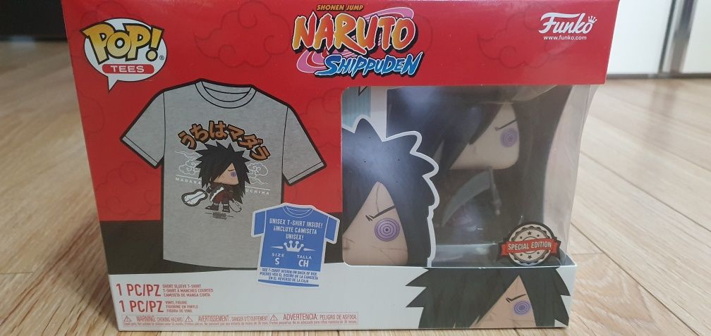 Naruto Funko Pop Uchiha Madara with Weapons + T-Shirt S