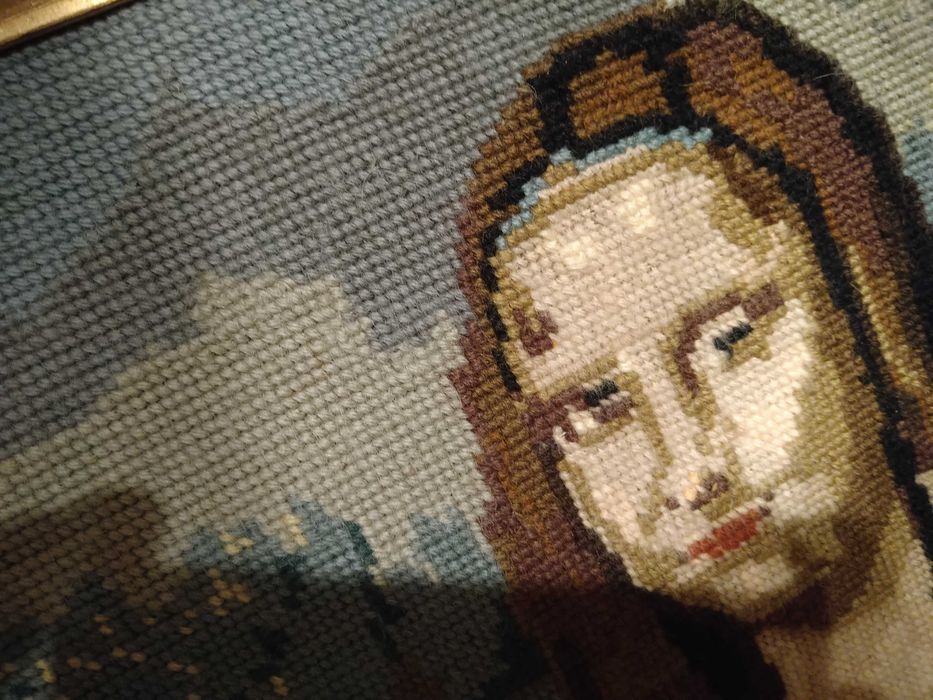 Гоблен Мона Лиза с дървена рамка