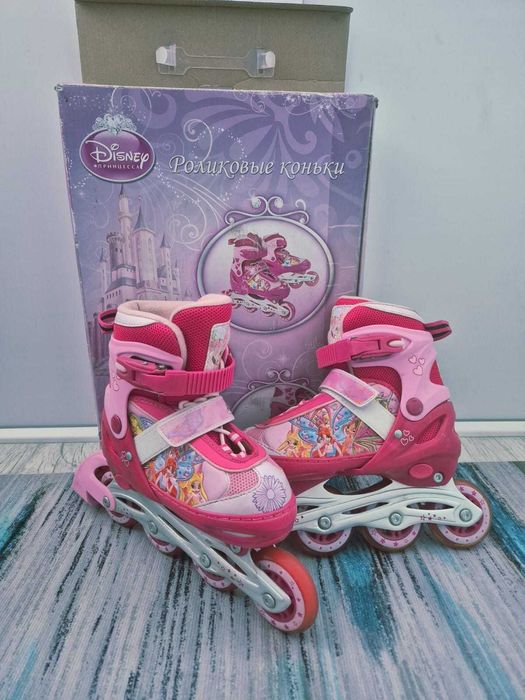 Disney: Раздвижные ролики "Princess", р-р 34-37