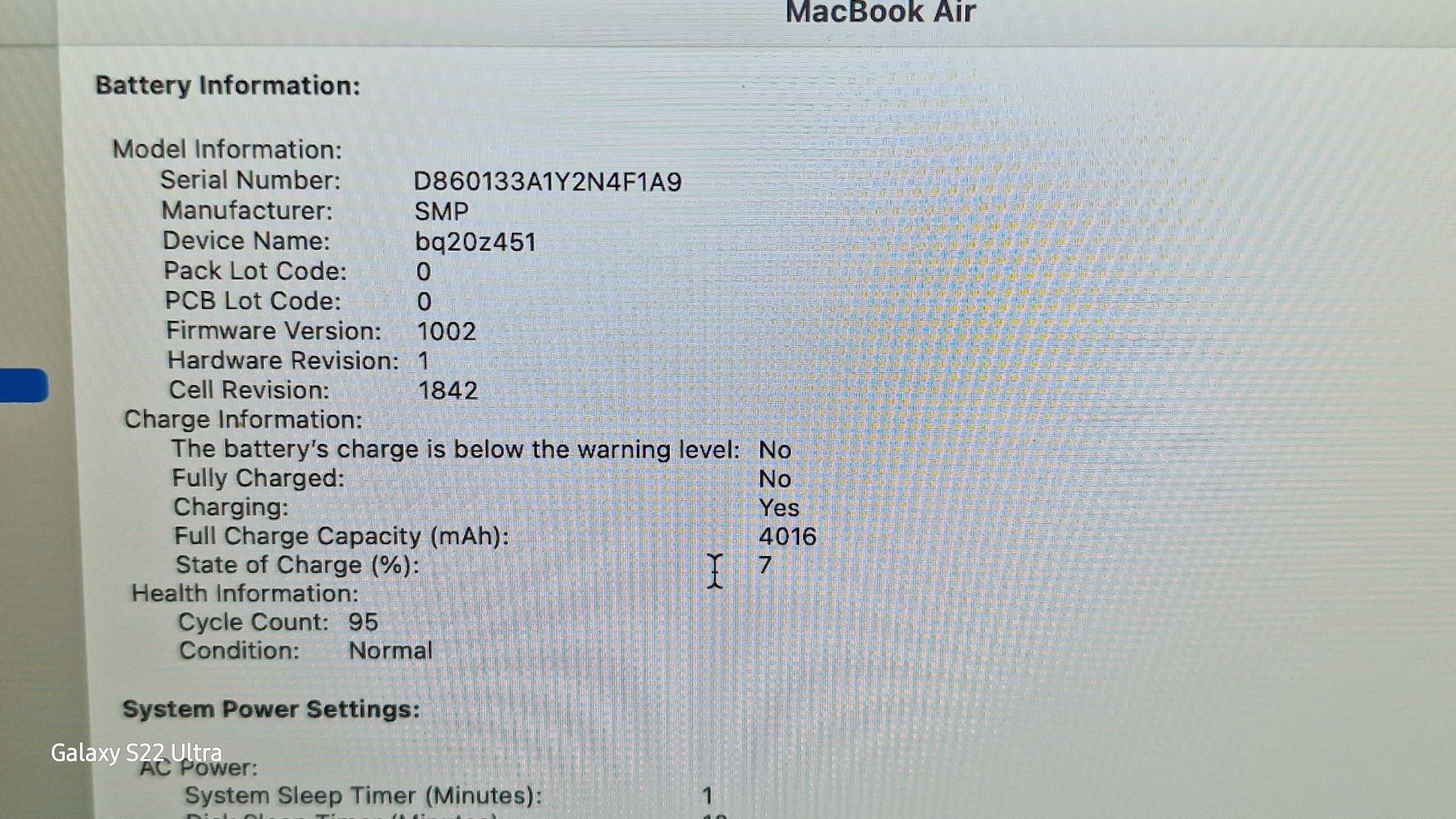 Macbook Air M1 13 inch