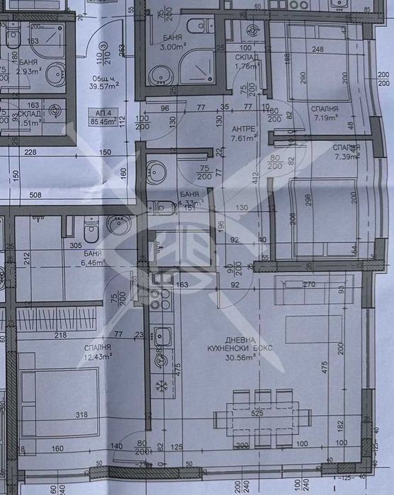 Четиристаен апартамент в кв. Павлово № 95645