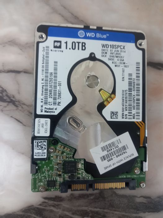 Хард диск за лаптоп WD Blue 2.5 1000GB 5400rpm SATA3,16MB