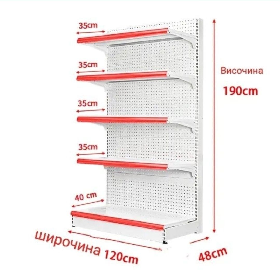 Нови още по-ниски цени на Стелажи магазин търговско оборудване