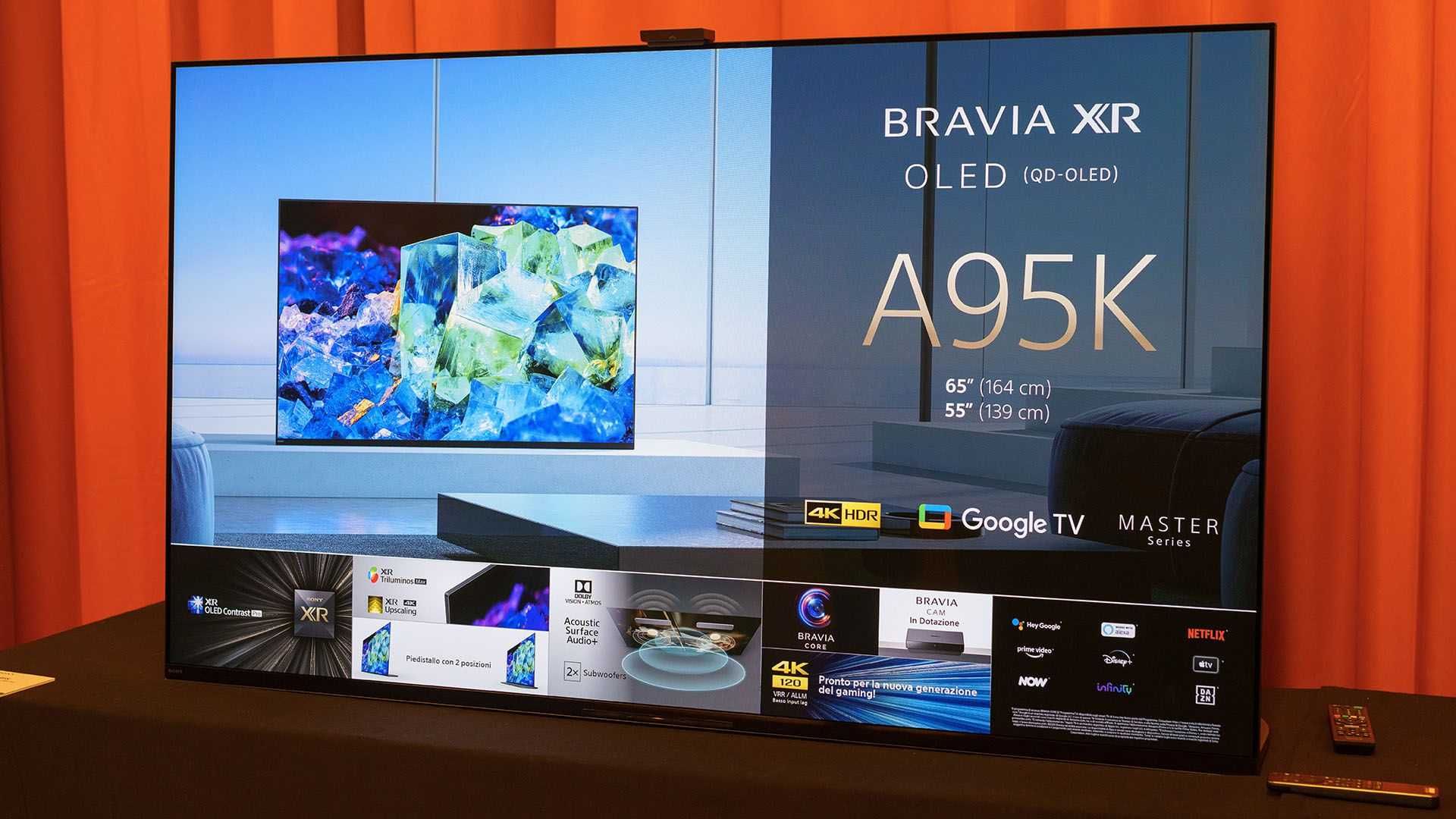 Телевизор  QD OLED Sony XR-55A95K 55" Master Series (Новинка 2022)