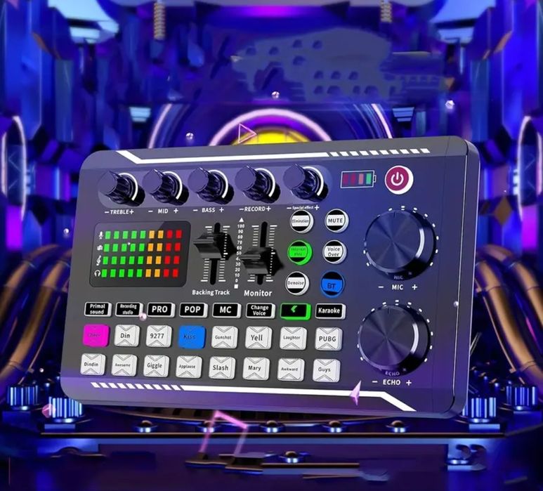 Audio Mixer Consola DJ cu receiver Bluetooth 5.0 + Efecte de sunet