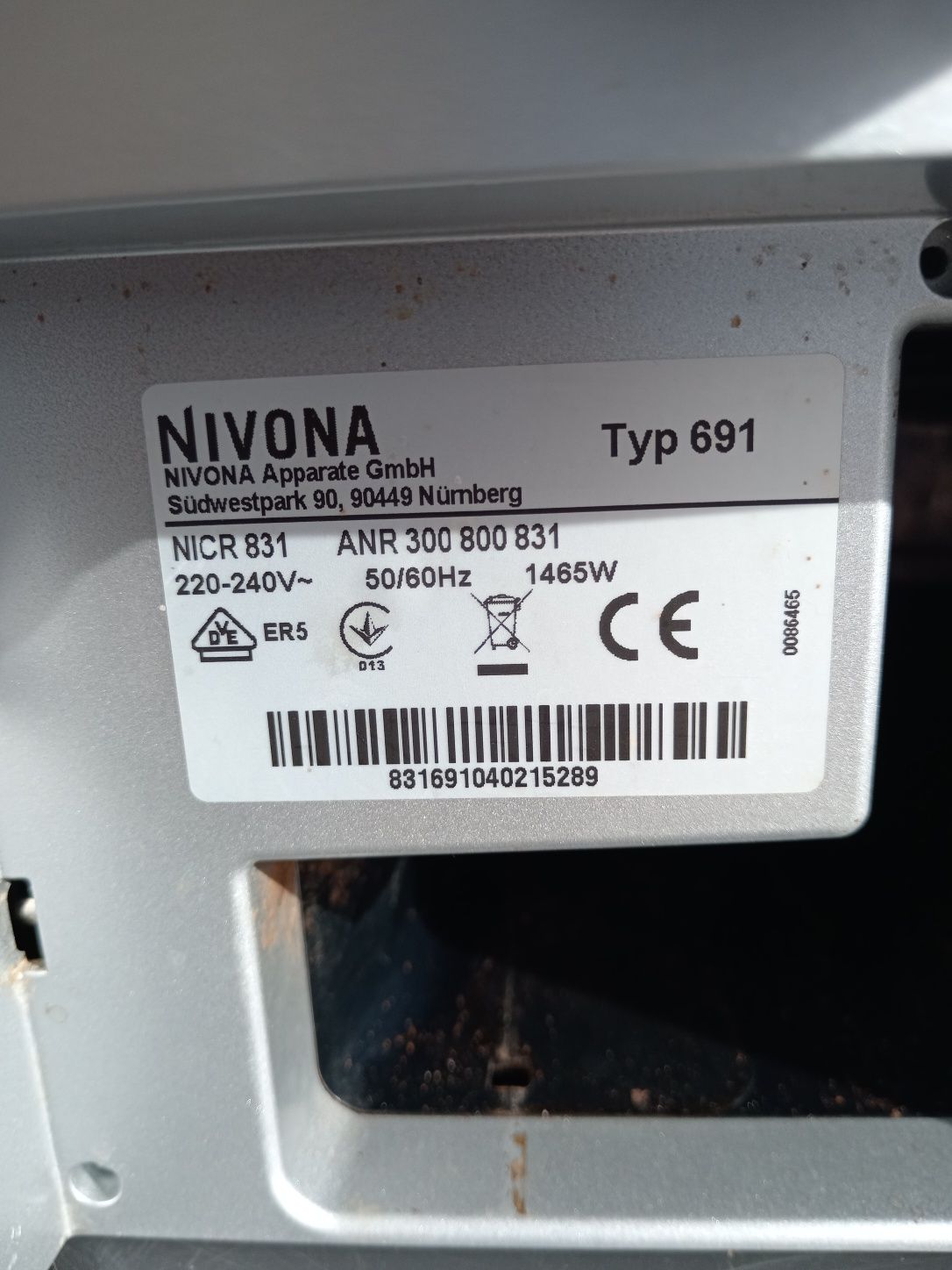 Espresor Nivona 831