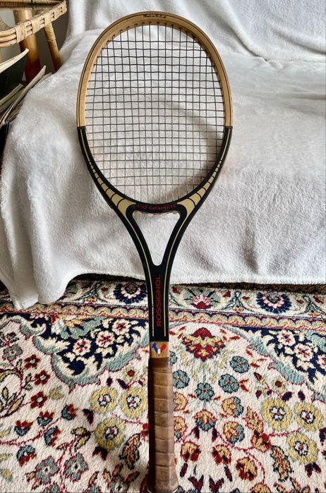 Rossignol дървена ретро тенис ракета Росиньол