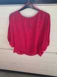 Bluza dama L /XL , roz cu pietricele argintii.