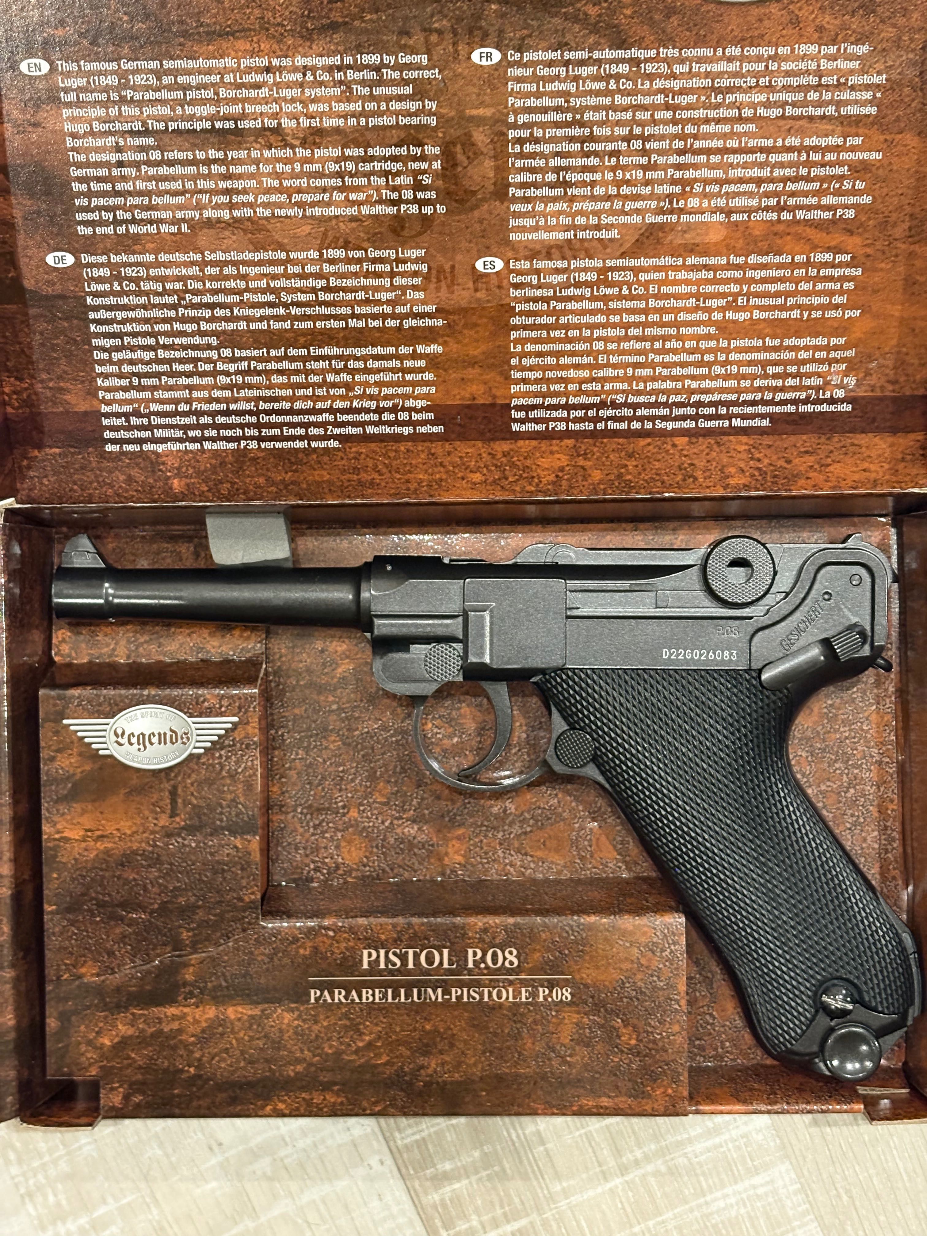 Еърсофт пистолет P.08 Luger