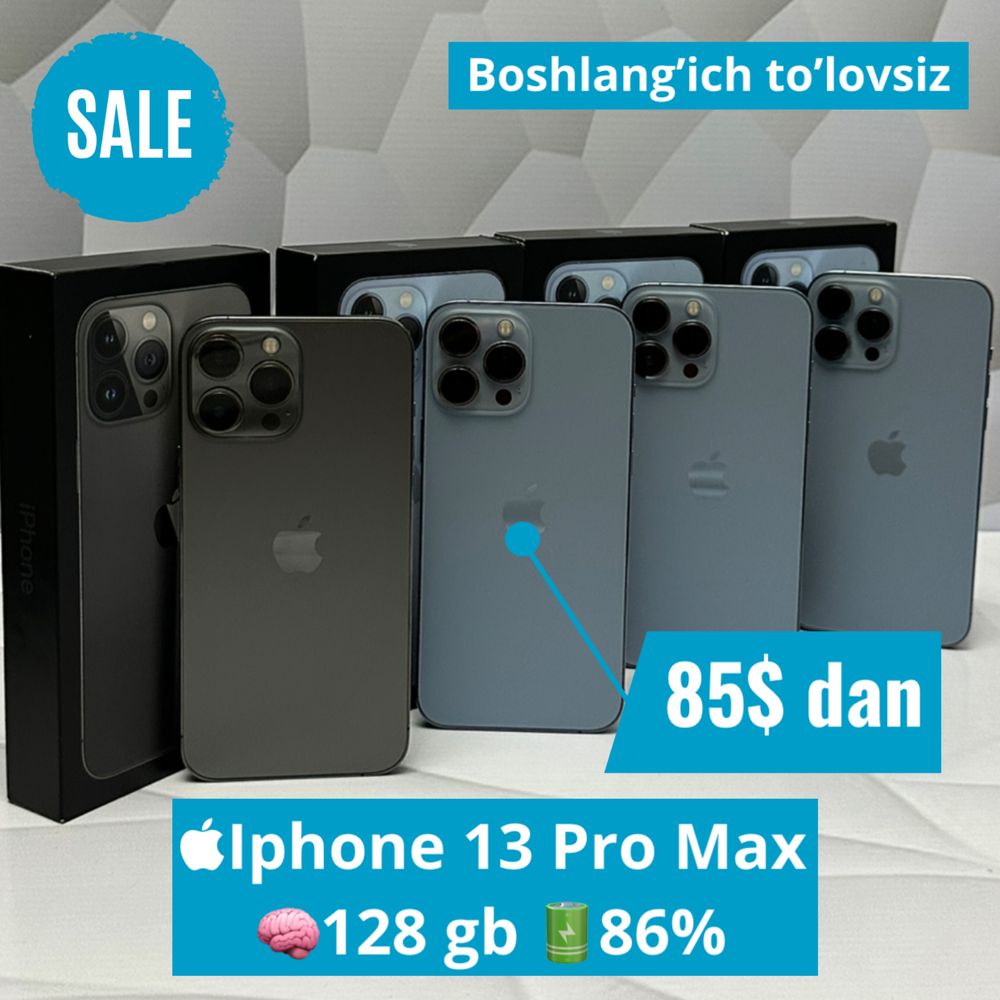 Iphone 13 Pro Max Halol Muddatli Tolov