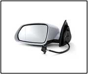 Oglinda exterioara Skoda Octavia 2 1Z 06.2004-2008, partea Stanga , reglare Electrica cu semnalizare , geam crom asferic, cu 12 gauri / 5 pini, incalzita , carcasa grunduita