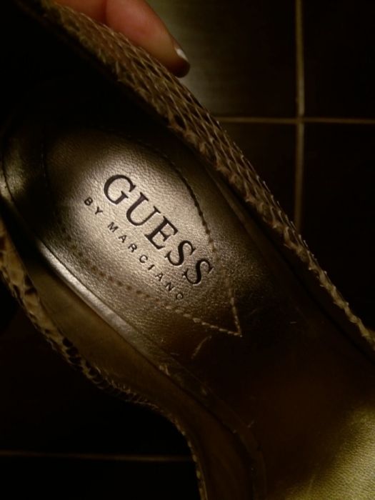 Pantofi Guess piele piton