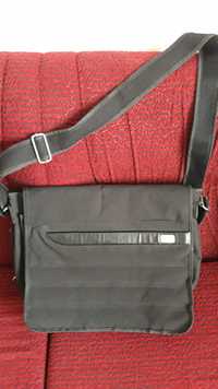 Черна чанта за рамо и за лаптоп GA (Global Agency)