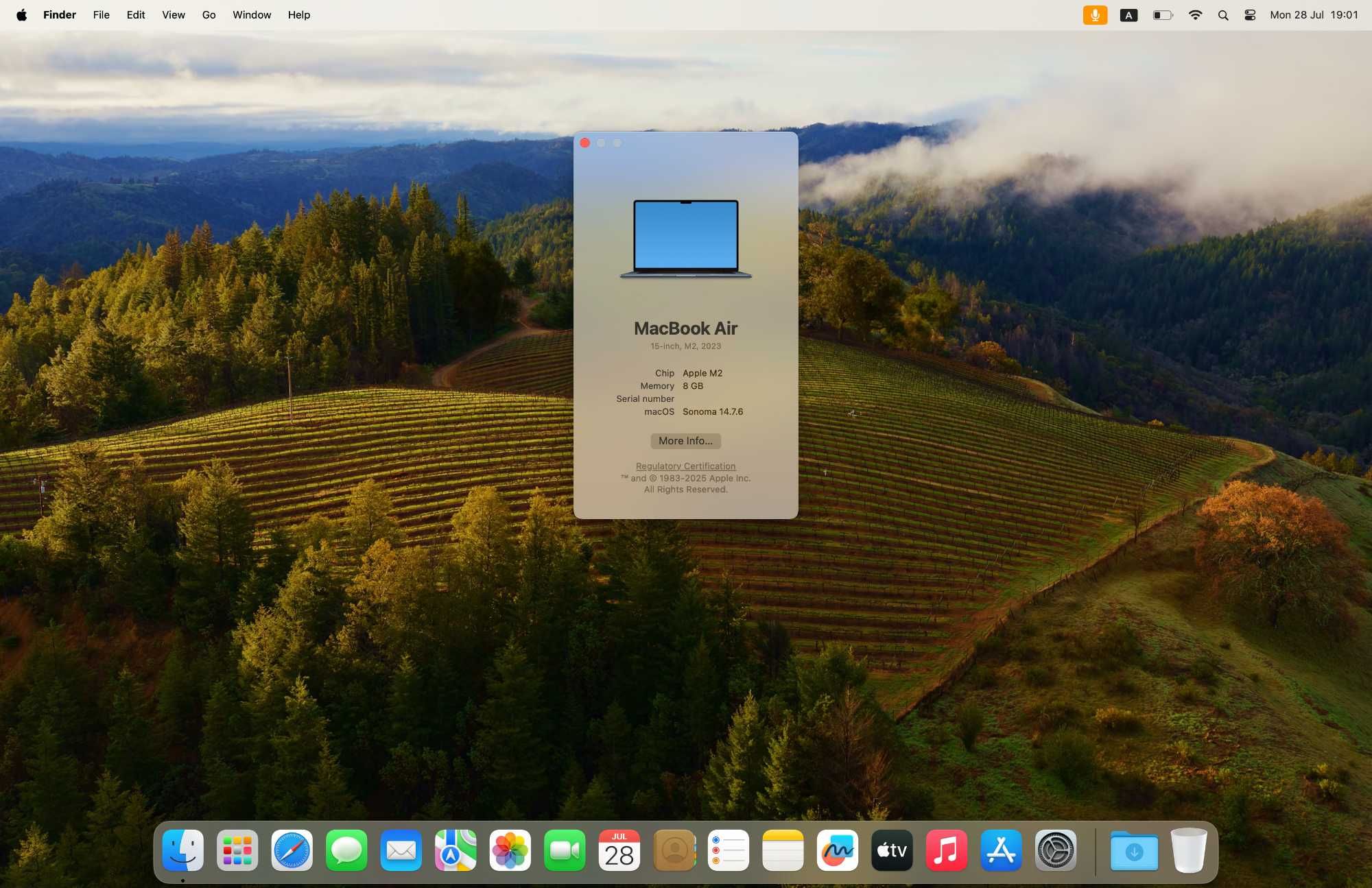 MacBook Air 15, Space Grey, процессор M2, 8/256.