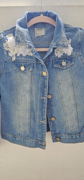 Детско дънково яке за момиче 152-158 см.