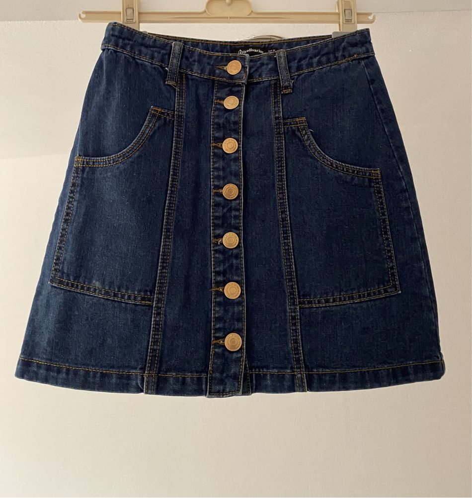 Fustă denim Stradivarius