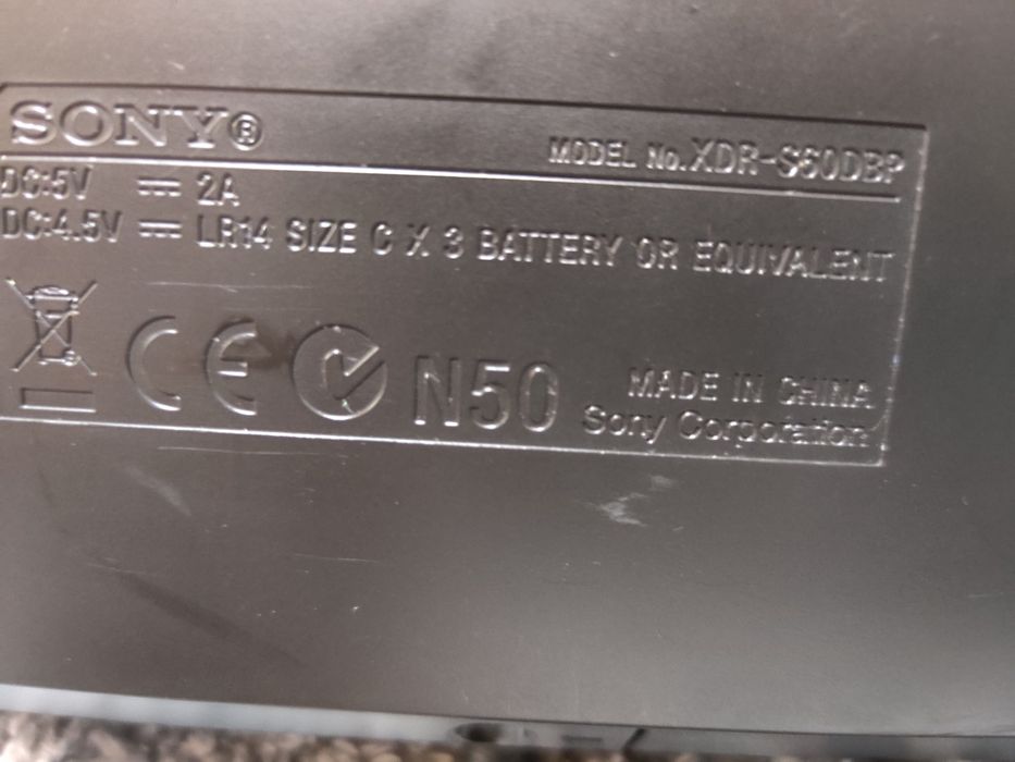 Radio Sony XDR-S60-DBP Fm Dab AuX 
FM,DAB+,AUX
