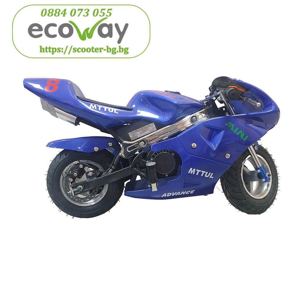 Детски бензинов пистов мотор EcoWay P7-01 Pocket bike 49CC/30km/h