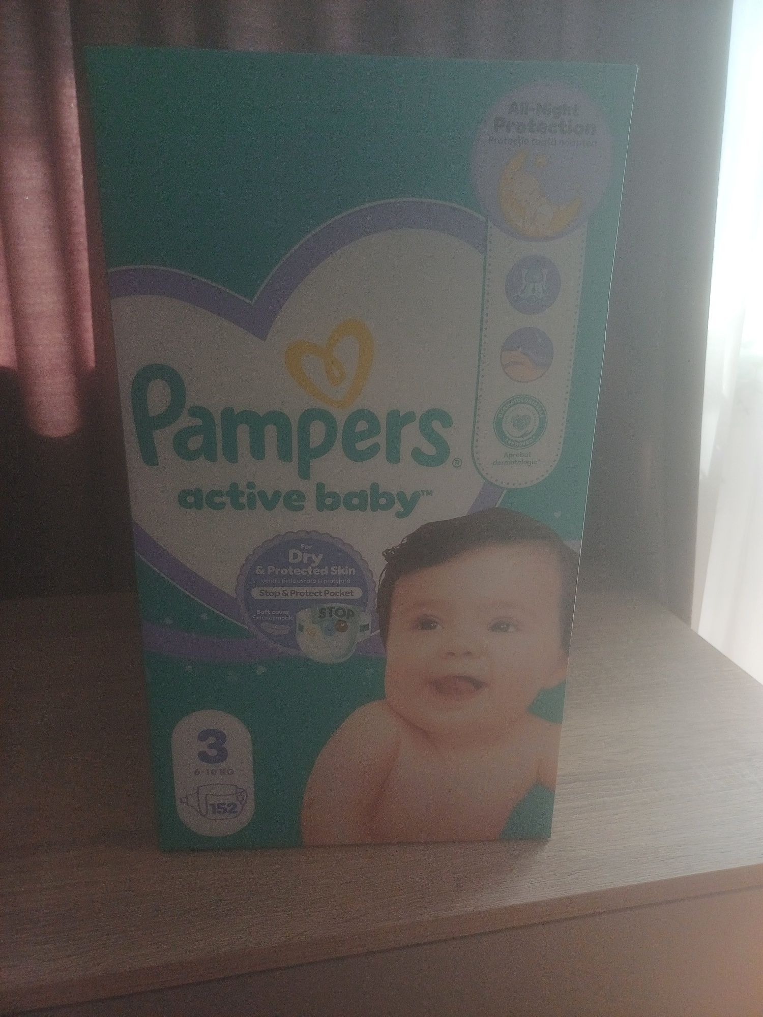 Пелени PAMPERS Premium care+Active baby