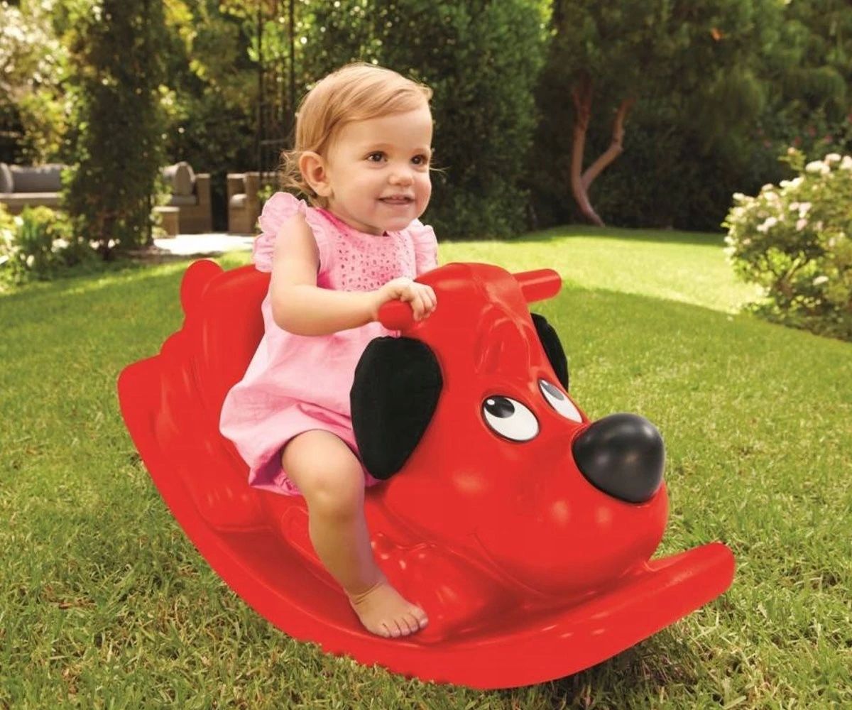 Люлеещо се куче Little Tikes, оранжево и синьо и червено