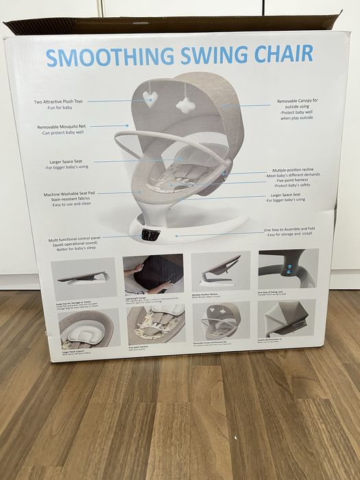 Leagăn electric cu 5 trepte de viteză