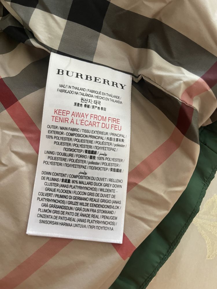 Geaca Burberry originala 9 luni 74 cm