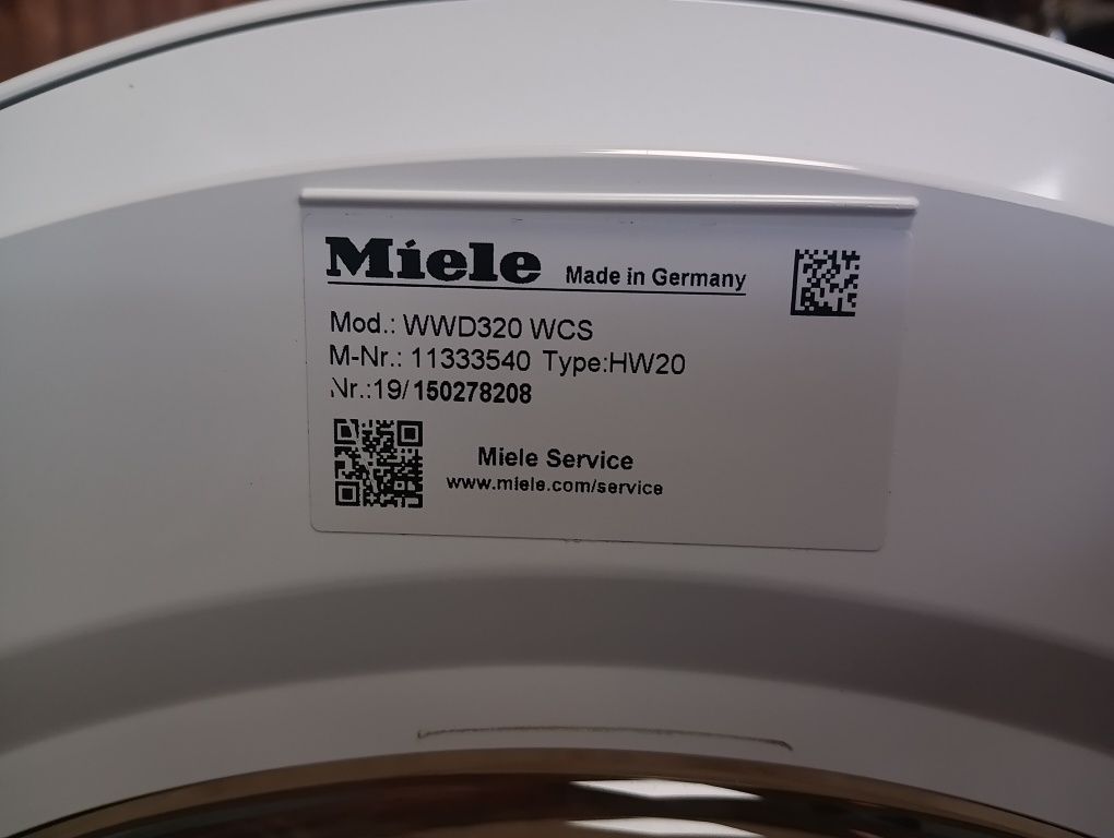 Като нова пералня Миеле Miele W 1  A+++ 8кг 2 години гаранция!