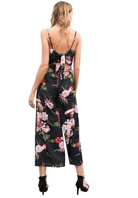 Rochie Simplee Apparel, fara spate, floral, romper, jumpsuit, S