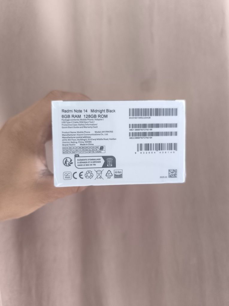 Redmi note 14 y.n