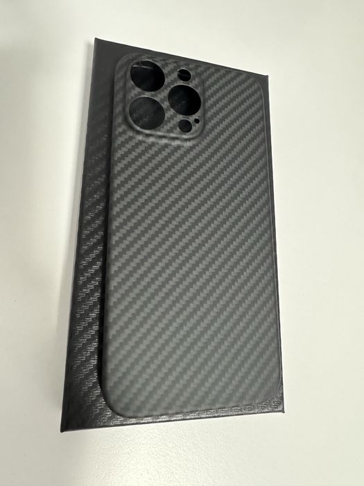 Husa carbon kevlar aramid iPhone 15, 15 Pro, 15 Plus