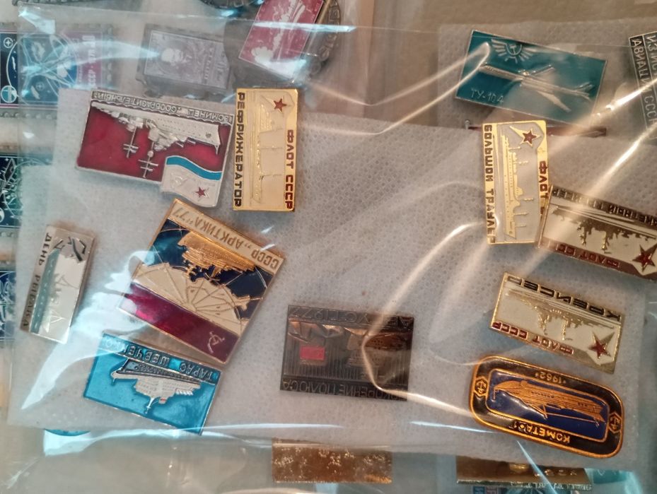 Insigne vintage CCCP cosmos - navale -avioane