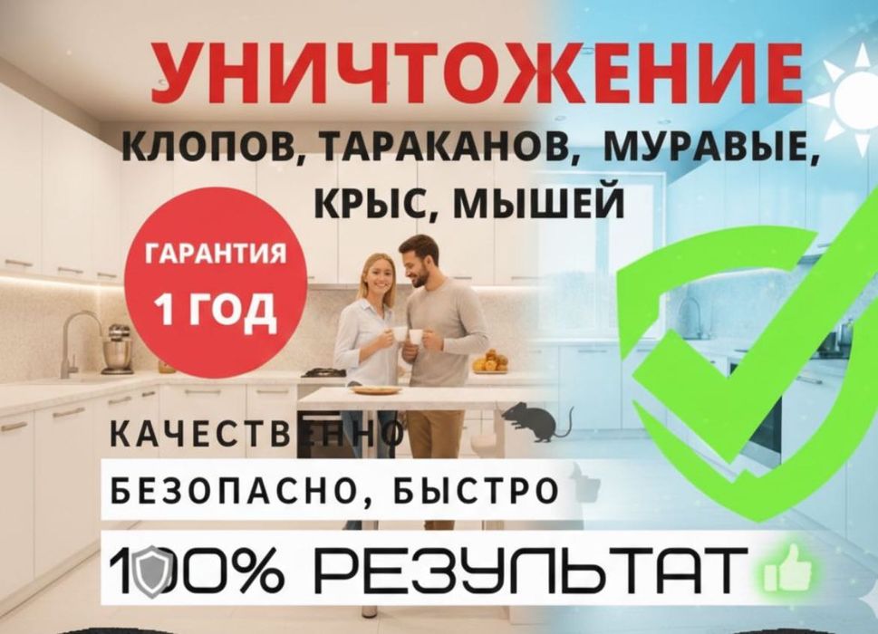 Быстрая дезинфекция от клопов, тараканов, блох — СЭС
