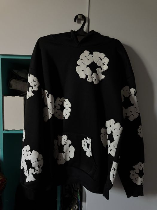 Оригинальное худи Denim Tears — редкая модель, оверсайз, стиль USA