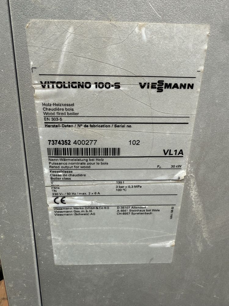 Centrala lemne Viessmann Vitoligno 100 cu gazeificare
