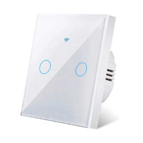 Intrerupator cu Touch Intelligent Wi-Fi, 1 Canal, 10A, Alexa/Google