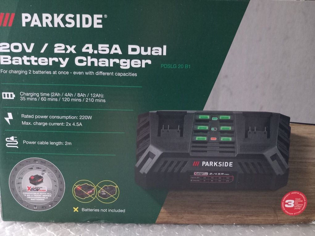 Зарядно и батерии PARKSIDE