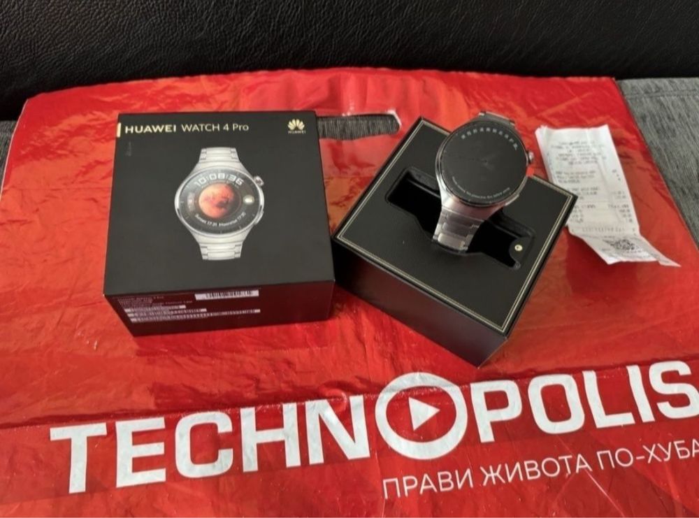48mm Huawei watch 4 Pro LTE Гаранция Технополис 2025г. Titanium