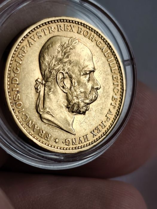 20 корони 1902 год,имп. Франц Йозеф, Злато 6.78 гр,900/1000
