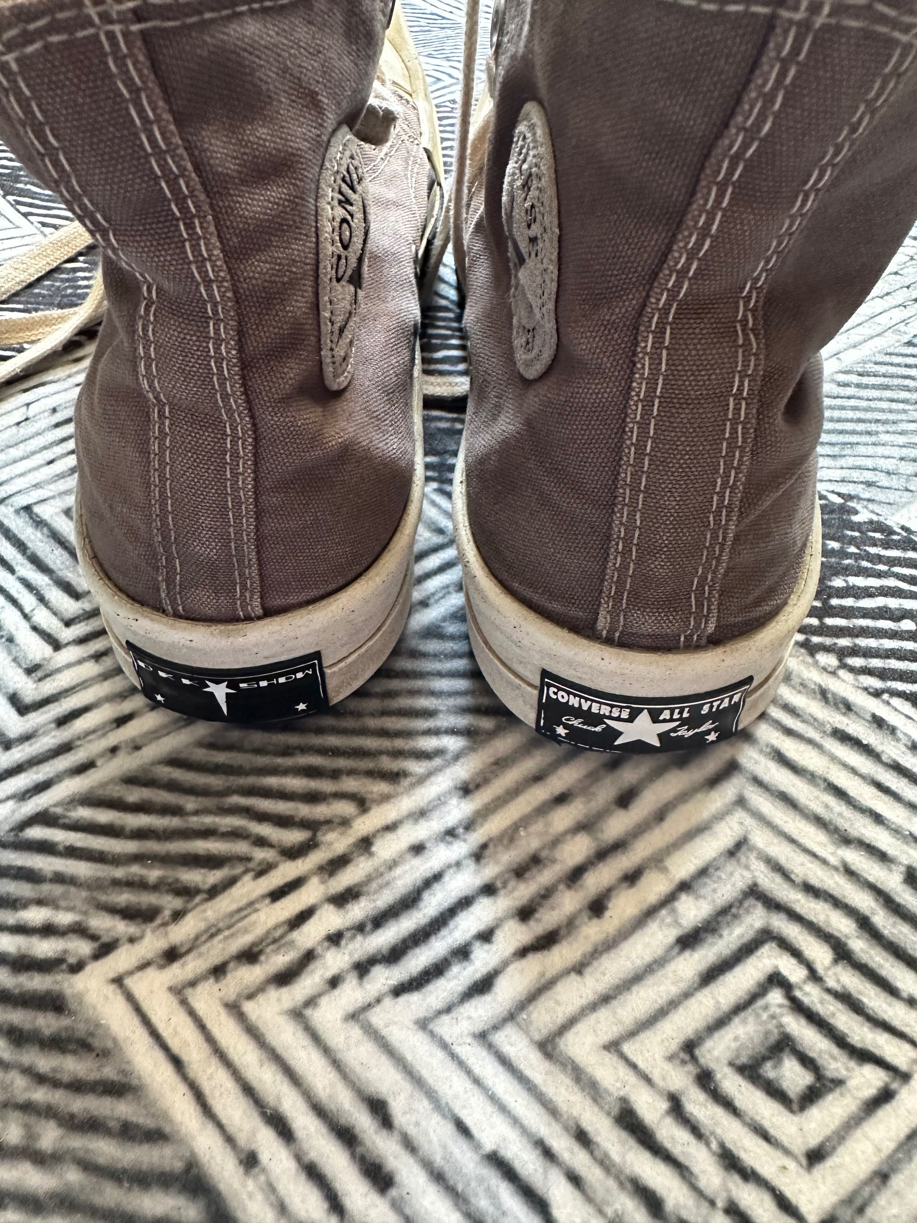 rick owens x converse drkshdw turbodrk