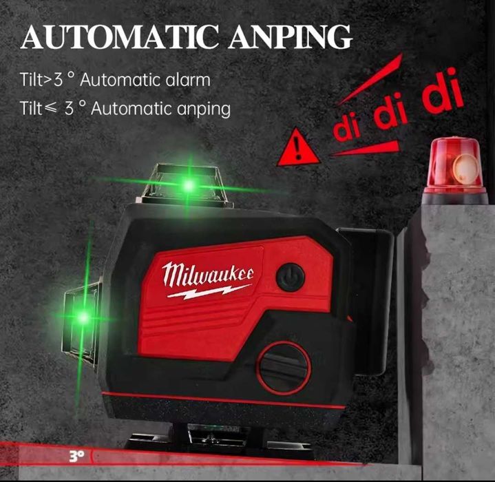 Nivela laser 4D,16linii,Bluetooth+Audio music
