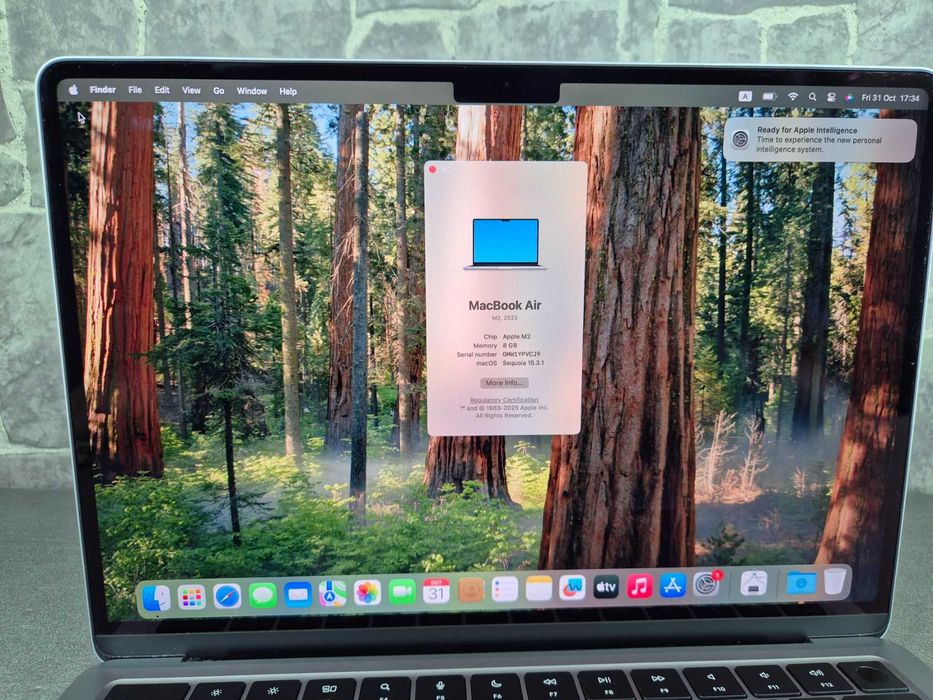 Apple MacBook Air M2 Като нов, 22 цикъла!!!