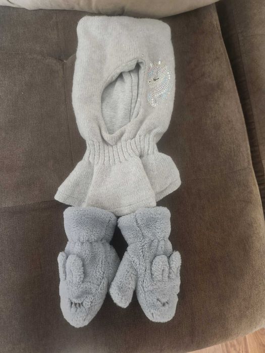 Детская шапка-шлем зимняя, размер 48-50