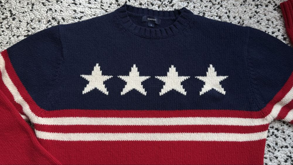 Нов мъжки пуловер Gant размер XL