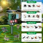 Repelent animale ultrasonic solar