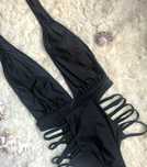 Costum de baie intreg negru
