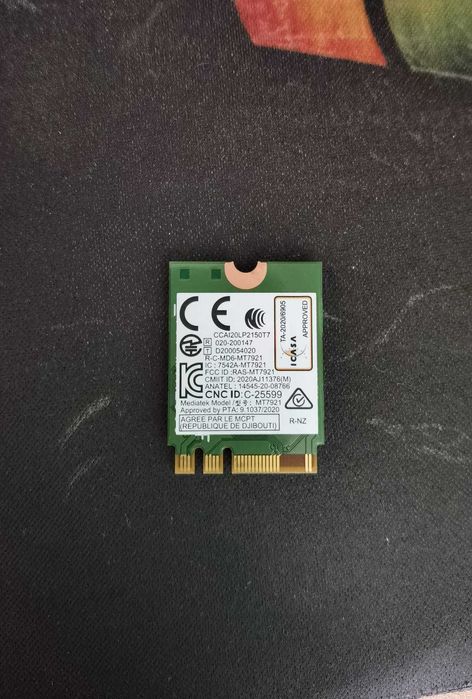 Placa wireless MediaTek Wi-Fi 6 MT7921 Bluetooth 5.2