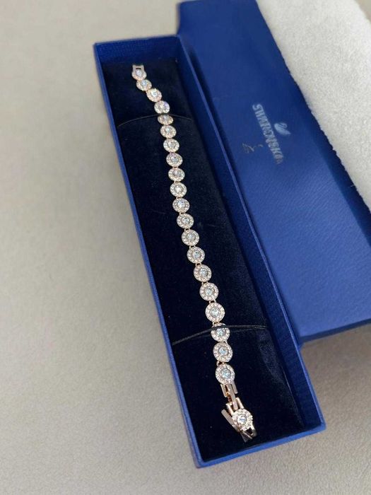 Bratara Swarovski Rose/Gold Una Angelic Premium