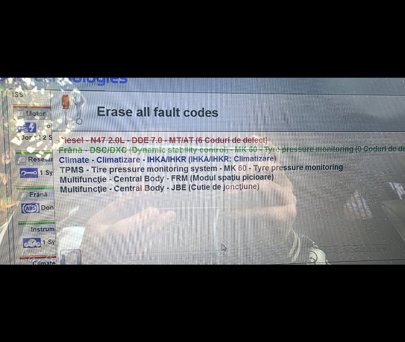 Diagnoza auto , resetare martori aprinsi in bord lucrari diverse auto