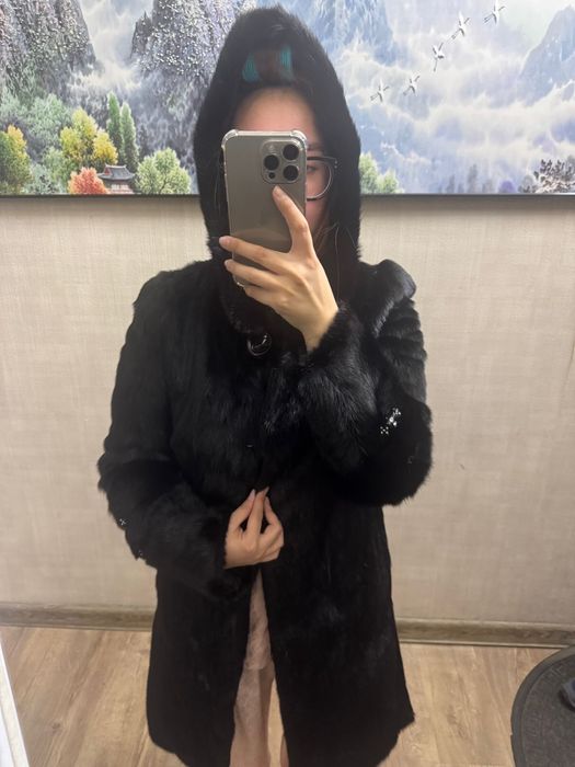 Продам длинную норковую шубу